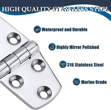 Load image into Gallery viewer, SHENGHUISS Marine Grade 316 Stainless Steel Boat Hatch Hinges