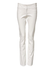 Load image into Gallery viewer, Dolce & Gabbana White Polyurethane High Waist Tapered Pants