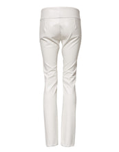 Load image into Gallery viewer, Dolce & Gabbana White Polyurethane High Waist Tapered Pants