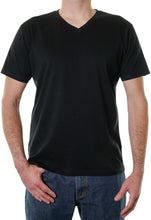 Load image into Gallery viewer, Men’s 100% Organic Cotton V-Neck T-Shirt – Ultra-Soft, Breathable & GOTS Certified