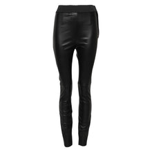 Load image into Gallery viewer, Dolce & Gabbana Black Leather Elastic Waist Pants