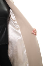 Load image into Gallery viewer, Windsor Classic Wraparound Cashmere Blend Overcoat in Nude