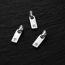 Load image into Gallery viewer, Initial Tag Necklace - Silver