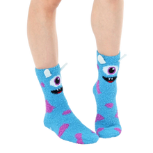 Load image into Gallery viewer, Fuzzy Monster Non-Skid Slipper