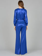 Load image into Gallery viewer, Metallic Shimmer Jumpsuit with Pockets - OUTLET