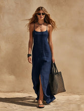 Load image into Gallery viewer, Women's Minimalist Sleeveless Slip Dress – Loose Fit Resort Style