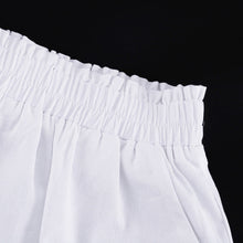 Load image into Gallery viewer, Women's Ruffled Linen-Blend Cropped Blouse & Shorts Set