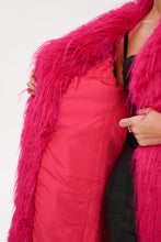 Load image into Gallery viewer, Faux Ostrich Effect Fur Coat