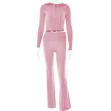 Load image into Gallery viewer, Long Sleeve Sweater And High Waist Long Pants Set