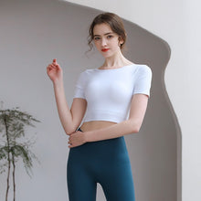 Load image into Gallery viewer, Tight Fit Yoga Top With Chest Pad Beauty Back Breathable