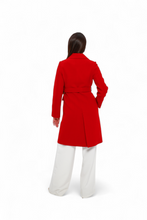 Load image into Gallery viewer, Lafayette Cashmere Blend Overcoat in Ruby