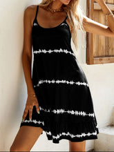 Load image into Gallery viewer, Black Contrast Printed Mini Dress Trendy & Modern Women Dress