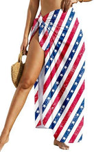 Load image into Gallery viewer, Sheer Chiffon High-Slit Swim Cover-Up Dress – Floral Print, One Size
