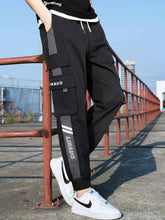 Load image into Gallery viewer, Men's Plus Size Casual Cargo Pants with Drawstring