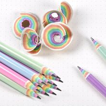 Load image into Gallery viewer, ECOTREE 24-Pack Rainbow Woodless Pencils – Eco-Friendly #2 HB Pre-Sharpened School & Office Pencils Made from Recycled Paper, Non-Toxic & Lead-Free