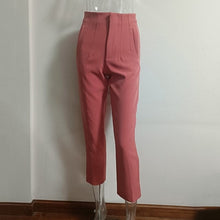 Load image into Gallery viewer, Women's High-Waisted Straight Leg Pants
