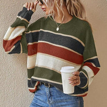Load image into Gallery viewer, Women’s Striped Sweater