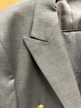 Load image into Gallery viewer, Moda Color Gray Gold Button Double Breasted Turkish Suit