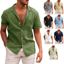 Load image into Gallery viewer, Men's Casual Beach Shirt - Short Sleeve Button Down for Effortless Summer Style