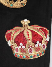 Load image into Gallery viewer, Dolce & Gabbana Black Baroque Royal Men Dress Trouser Pants