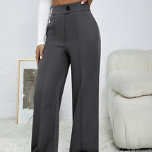 Load image into Gallery viewer, Ladies' Solid Color Loose Wide Leg Straight Leg Pants