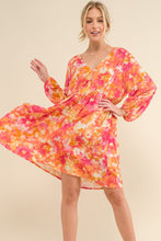 Load image into Gallery viewer, Full Size Printed Tie Back Long Sleeve Summer Dress For Women – Stylish Printed Dress, Chic Tie Back Long Sleeve Dress, Elegant Long Sleeve Dress, Fashionable Printed Dress, Versatile Long Sleeve Dress, Sophisticated Tie-Back Dress