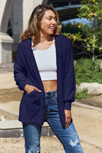Load image into Gallery viewer, Women Full Size Teddy Hooded Jacket with Pockets Cozy Casual Jacket Comfortable Women Jacket
