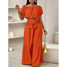 Load image into Gallery viewer, High-Waist Flared Pants & Top Two-Piece Set – 7 Colors, S–2XL