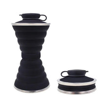 Load image into Gallery viewer, 500ML Foldable Silicone Water Bottle: Ultimate Travel Companion!