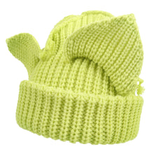 Load image into Gallery viewer, Women’s Thickened Acrylic Knitted Hat with Devil Ears | Cozy Beanie