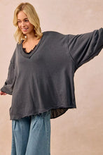 Load image into Gallery viewer, BiBi Mineral Washed French Terry Oversized Sweatshirt