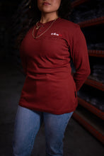 Load image into Gallery viewer, Women's FR 3-Button Henley - Wine Red
