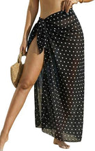 Load image into Gallery viewer, Sheer Chiffon High-Slit Swim Cover-Up Dress – Floral Print, One Size