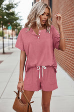 Load image into Gallery viewer, Solid Color Short Sleeve T-Shirt & Shorts Two-Piece Set | 5 Colors