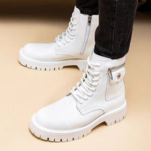 Load image into Gallery viewer, Leather High-Top Martin Boots