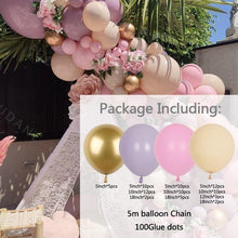 Load image into Gallery viewer, 85Pcs Purple Pink Balloon Arch Garland For Festival Family Engagement Wedding Birthday Theme Anniversary Celebration Decoration For Party