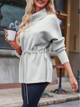 Load image into Gallery viewer, Women’s Turtleneck Fleece Sweatshirt