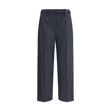 Load image into Gallery viewer, Brunello Cucinelli Gray Fleece Wool Casual Pants