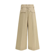 Load image into Gallery viewer, Brunello Cucinelli Beige Cotton Cropped Pants