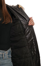 Load image into Gallery viewer, Genuine Fox Fur Trim Mid Length Coat