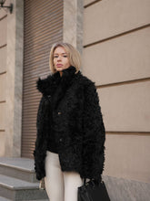 Load image into Gallery viewer, Genuine Tigrado Curly Shearling Coat