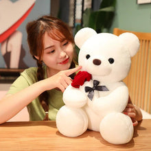 Load image into Gallery viewer, 23-45cm New Lovely Hug Roses Teddy Bear Plush Pillow Stuffed Soft Animal Dolls Nice Birthday Gift Girlfriend Valentine's Day