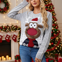 Load image into Gallery viewer, Loose Casual Parent-Child Gray Pullover Christmas Sweater