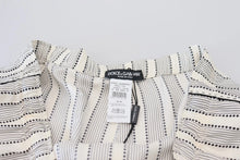 Load image into Gallery viewer, Dolce & Gabbana White Stripes Silk Lounge Trouser Pants