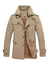 Load image into Gallery viewer, Men's Plus Size Button Up Long Sleeve Coat
