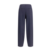 Load image into Gallery viewer, Giorgio Armani Blue Fleece Wool Casual Pants