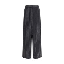 Load image into Gallery viewer, Giorgio Armani Black Silk Casual Pants