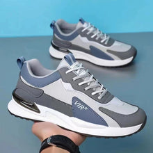 Load image into Gallery viewer, Men's Color Block Mesh Shoes Fashion Casual Lace-up Sneakers Outdoor Breathable Running Sports Shoes