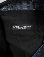 Load image into Gallery viewer, Dolce & Gabbana Blue Silver Shiny Silk Skinny Men Trouser Pants