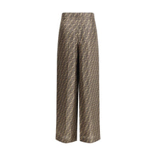 Load image into Gallery viewer, Fendi Brown Silk Casual Pants